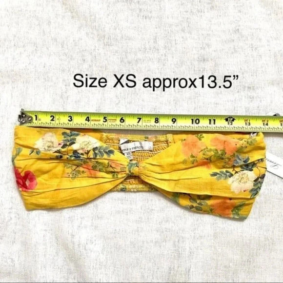 NEW Lovers + Friends BROOK Bralette Yellow Floral - Picture 9 of 14